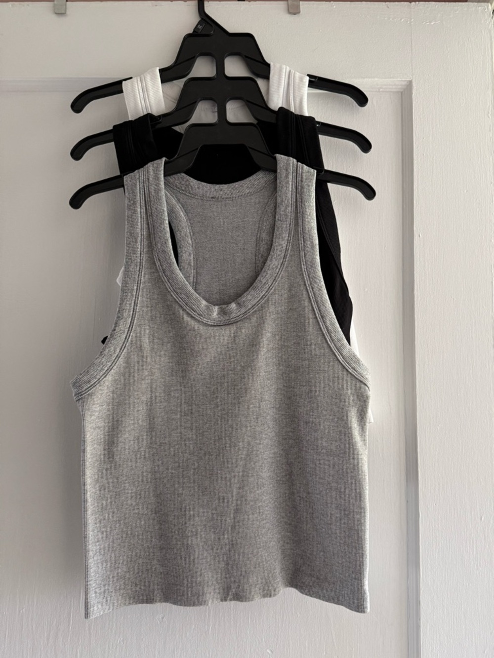 90 Degrees Women’s Ribbed workout Tank Tops - set of 3